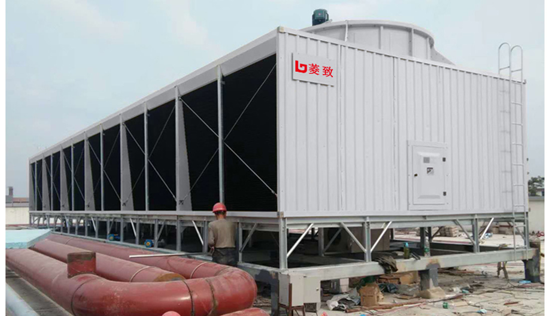 方形橫流冷卻塔現(xiàn)場(chǎng)安裝案例